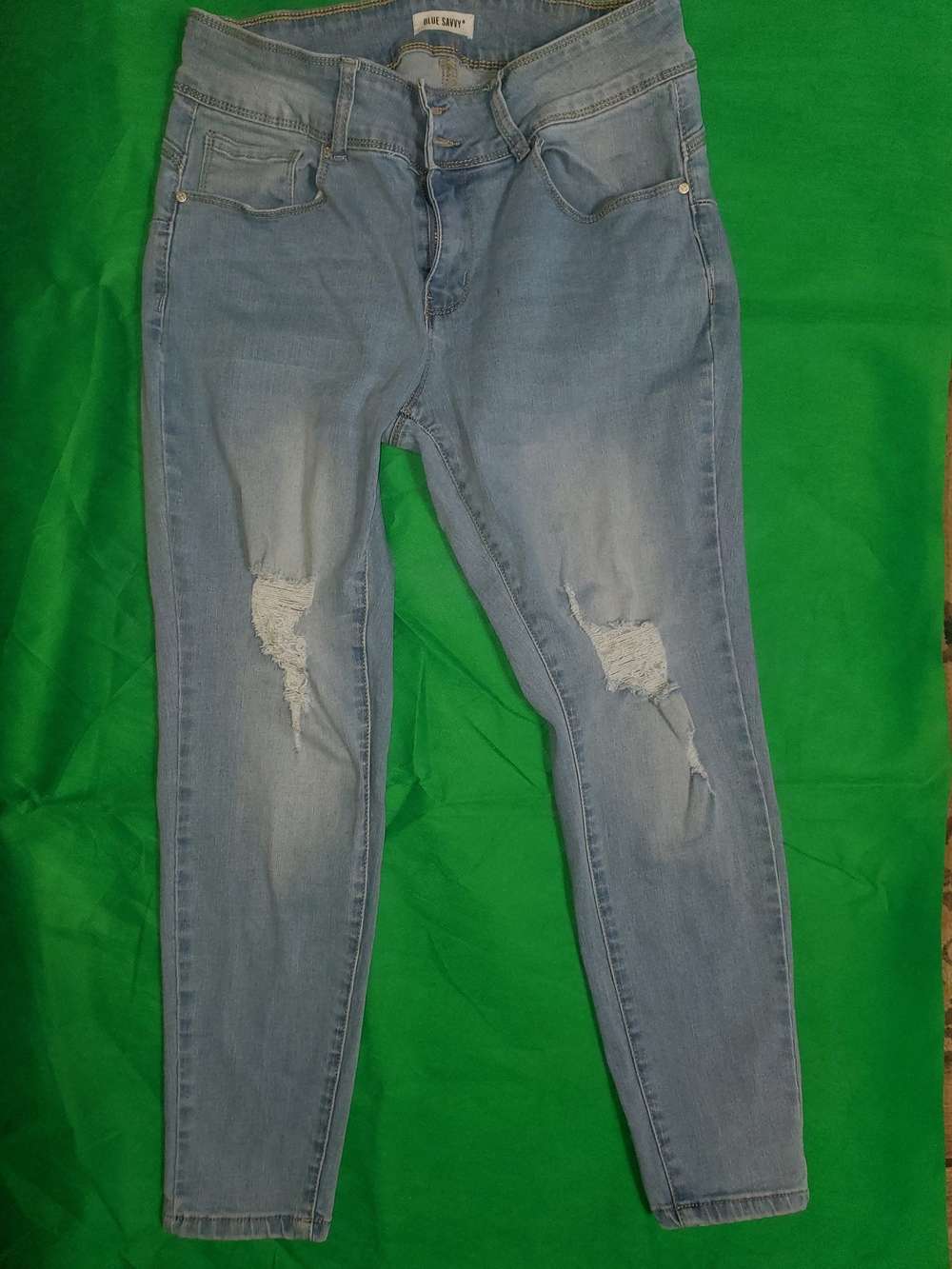 Light Blue Distressed Women’s Jeans